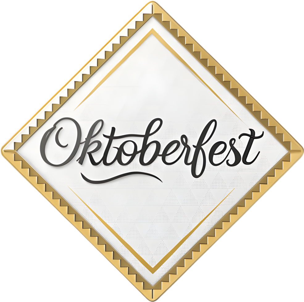Oktoberfest Theme Clipart with Beer and Bavarian Festival Icons. . png