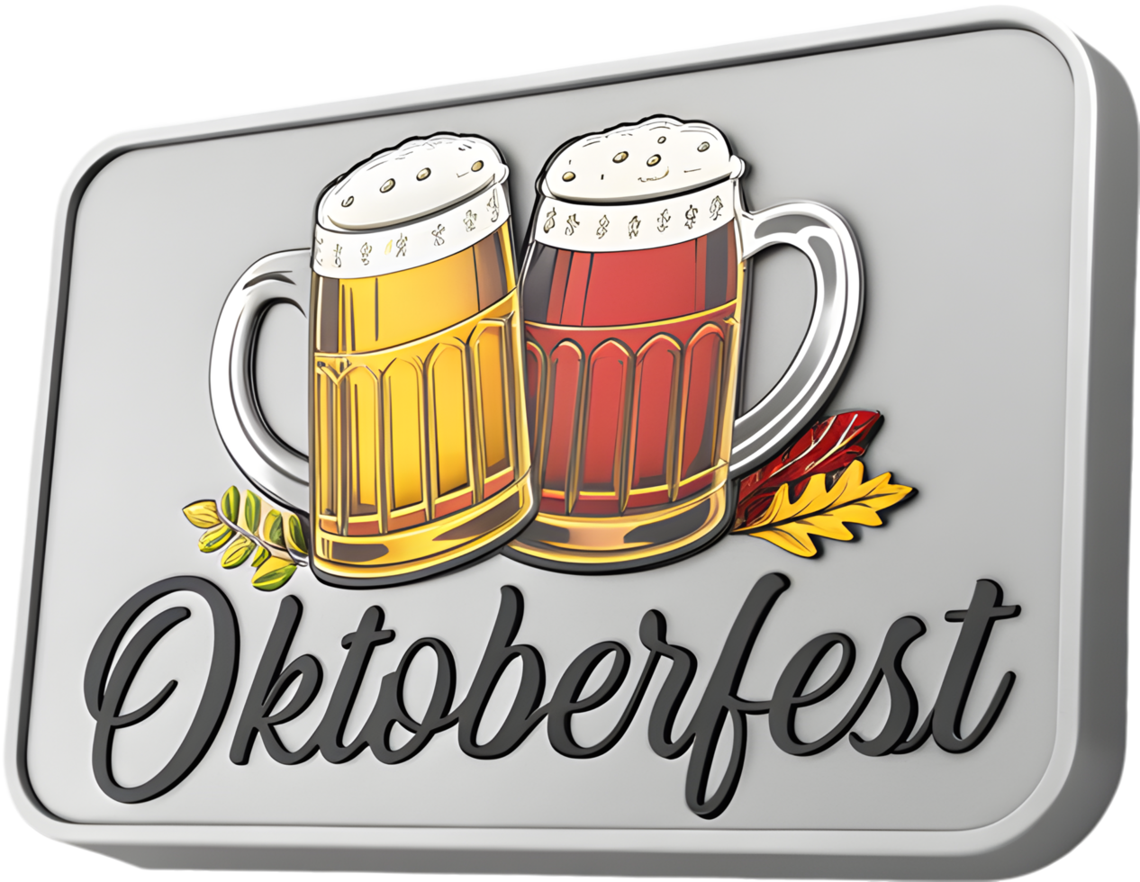 Bavarian Oktoberfest Beer Festival Logo for Event Promotion. . png