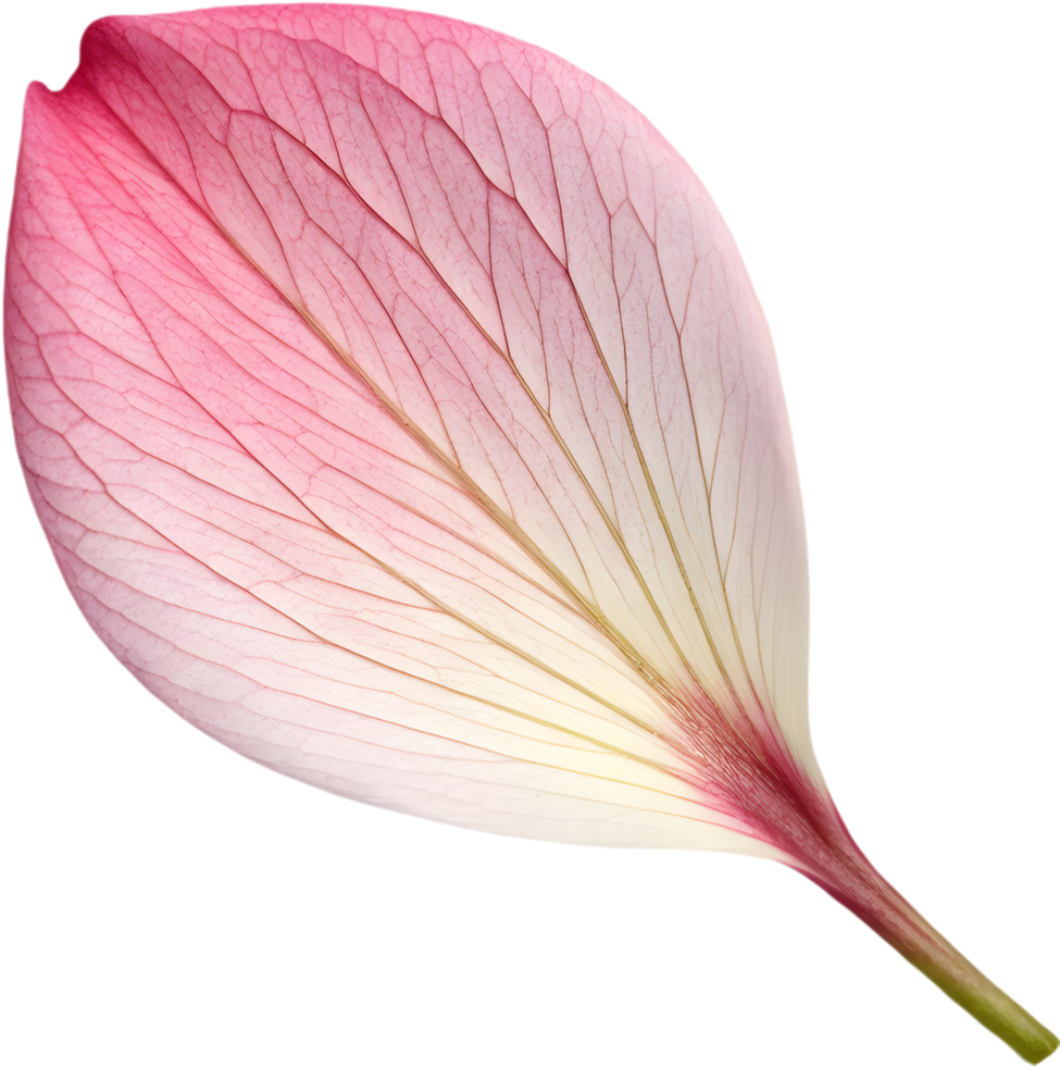 Elegant cherry blossom petal design with soft pink hues. . png