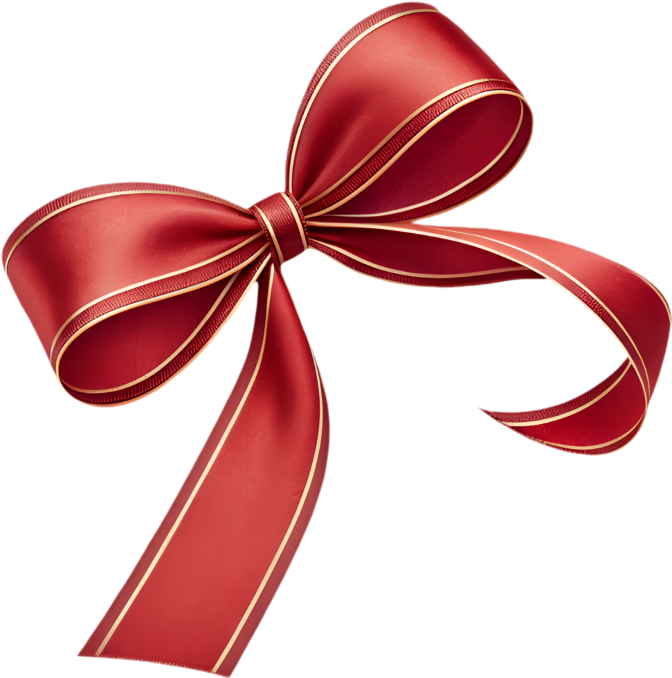 Gift ribbon clipart with intricate bow designs for wrapping. . png