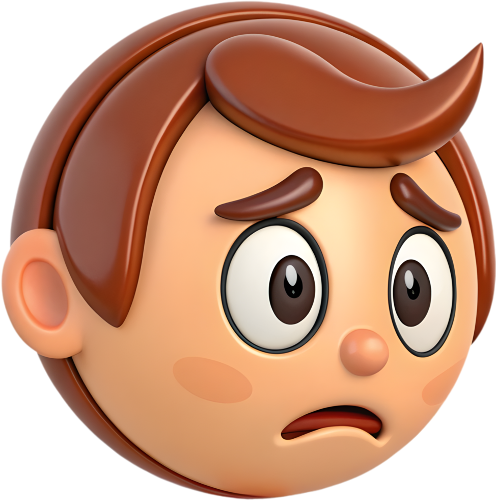 Fun and Playful Boy Face Icon Clipart with High-Quality Details, . png