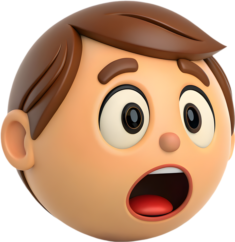 Colorful Boy Face Icon Clipart in Cartoon Style for Your Designs, . png