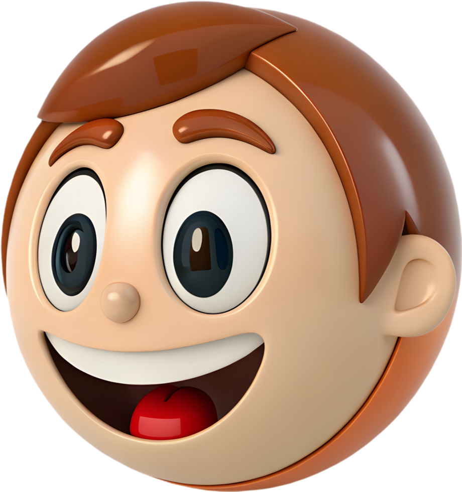High-Quality Boy Face Icon Clipart with Clear Design for Any Use, . png