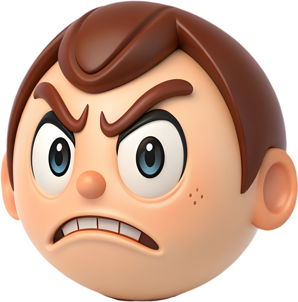 Simple and Attractive Boy Face Icon Clipart for Modern Projects, . png