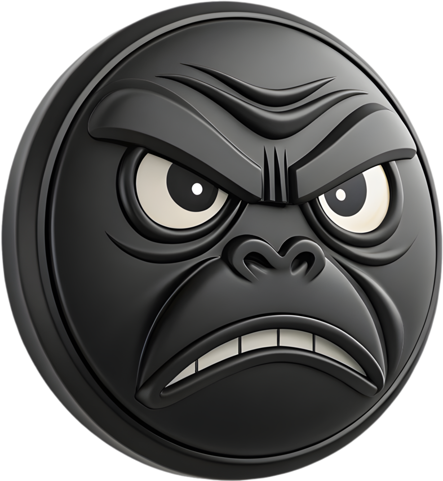 Round face icon clipart with emotional expressions for digital projects, . png