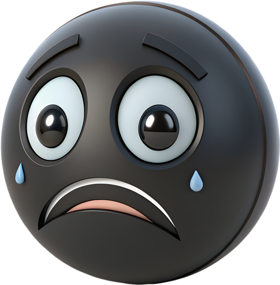 Digital face icon clipart with clean, simple round lines, . png