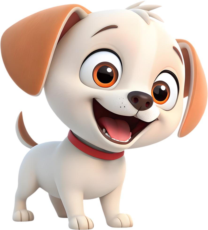 Fun puppy clipart ideal for use in digital illustrations, . png