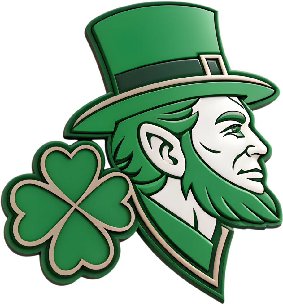 Festive Irish logo design for St Patricks Day holiday spirit. . png