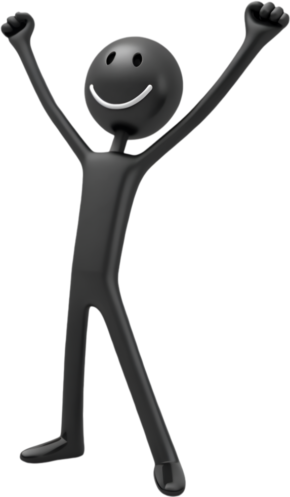 Animated stick figure illustration in a funny and lighthearted action. . png