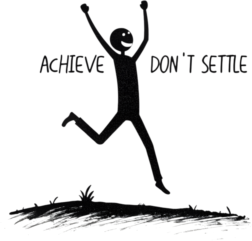 Bright and cheerful clipart with an educational motivational message for kids. . png