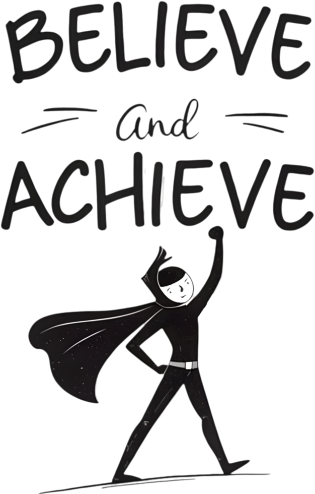 Playful kindergarten drawing with inspiring words for a joyful learning experience. . png