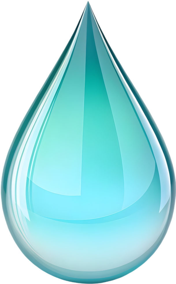 Beautiful Teardrop Clipart with Vibrant and Smooth Color Transitions. . png