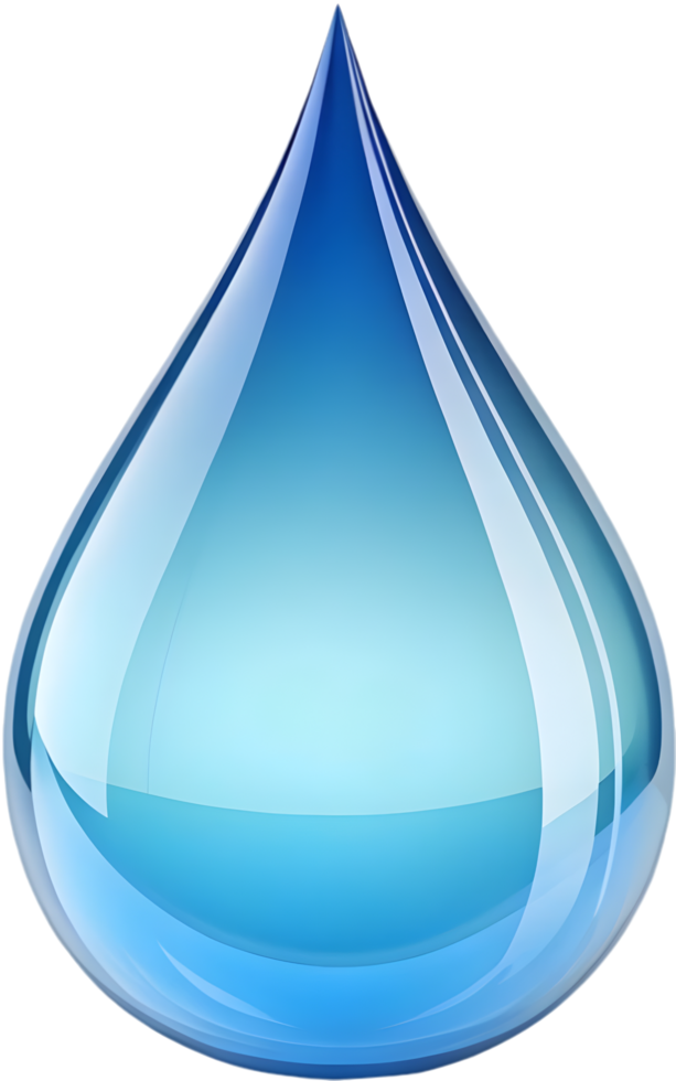 Artistic Teardrop Clipart with Seamless Gradient and Color Transitions. . png