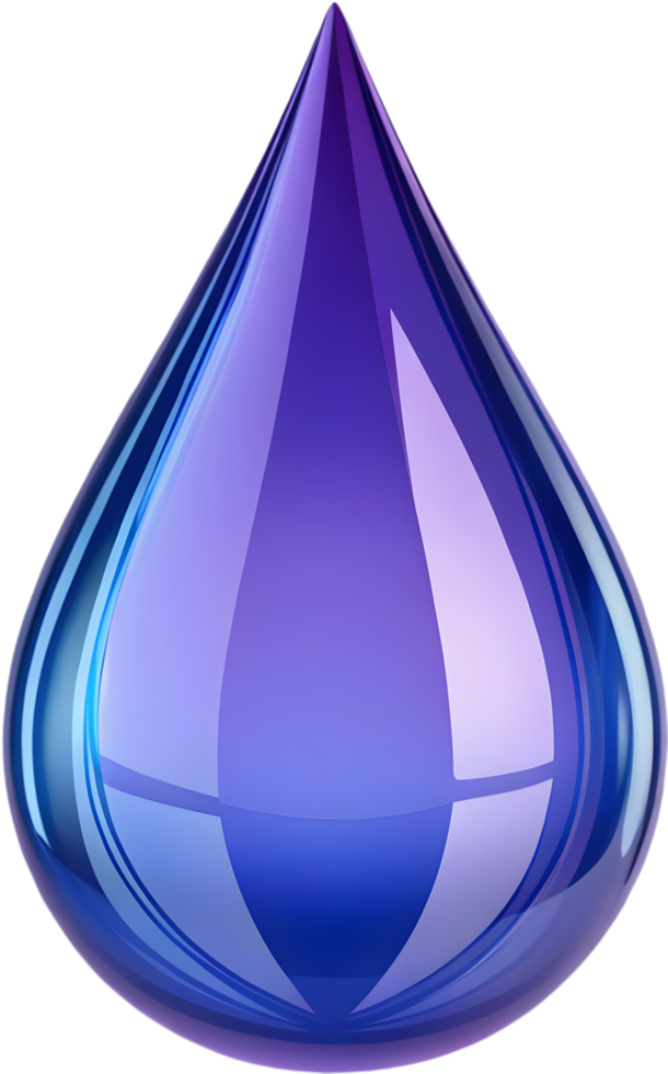 Colorful Teardrop Clipart with Seamless and Dynamic Gradient Transitions. . png