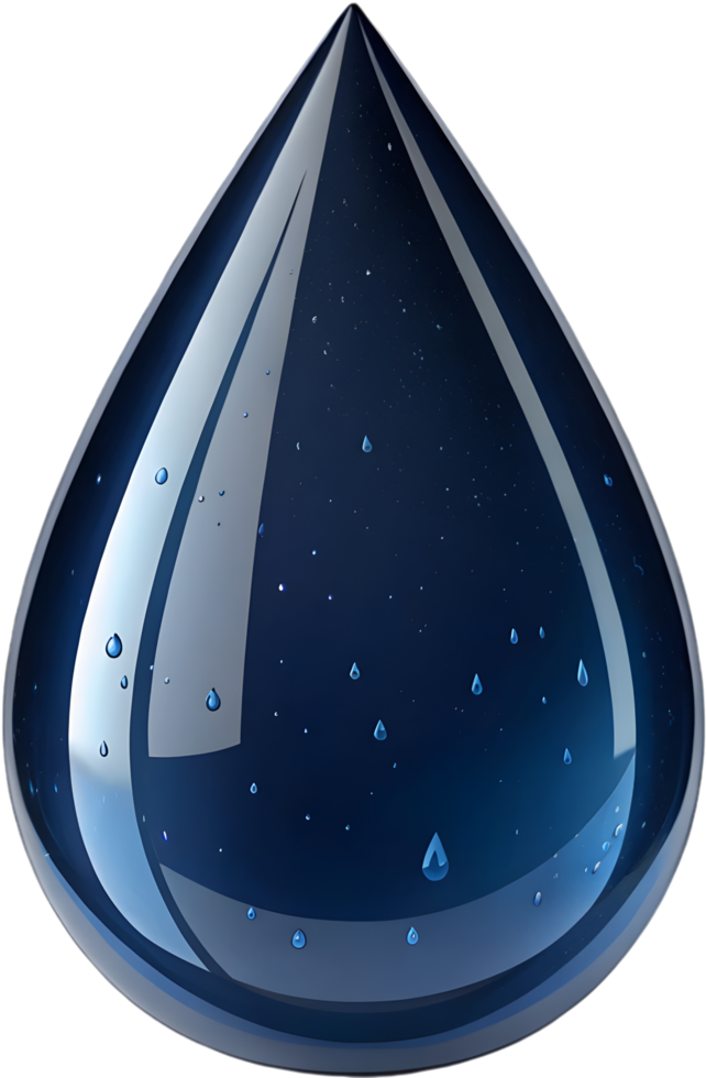 Professional Digital Teardrop Clipart with Sleek Color Gradients. . png