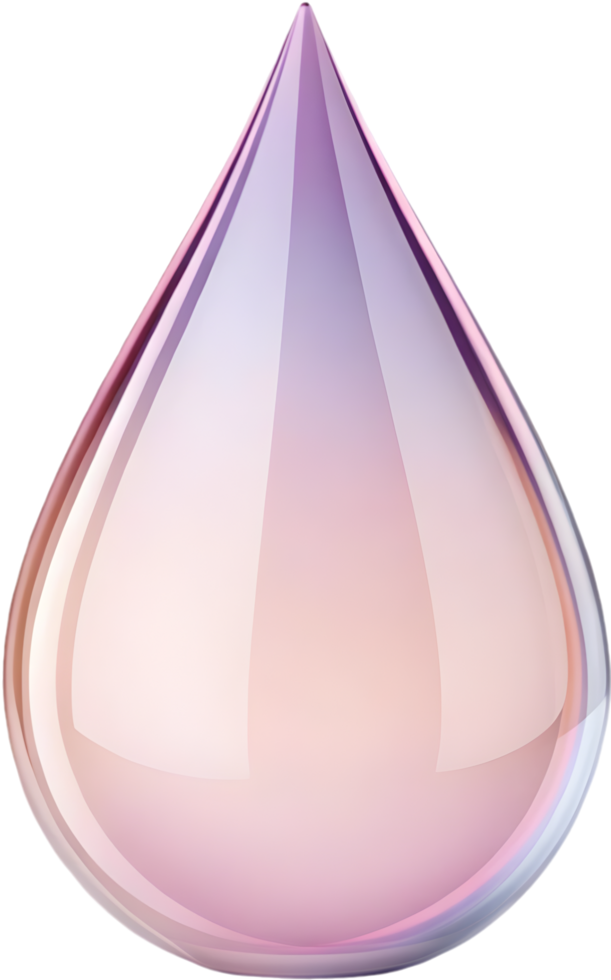Sleek and Elegant Teardrop Clipart with Professional Color Gradient. . png
