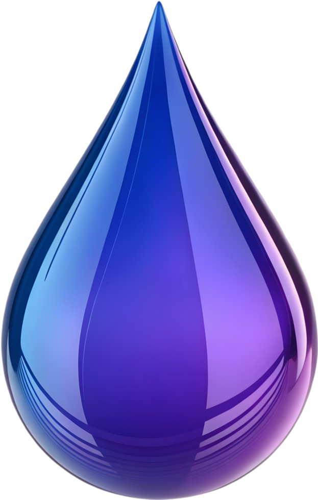 Creative Teardrop Clipart with Smooth Color Gradients and Bright Design. . png