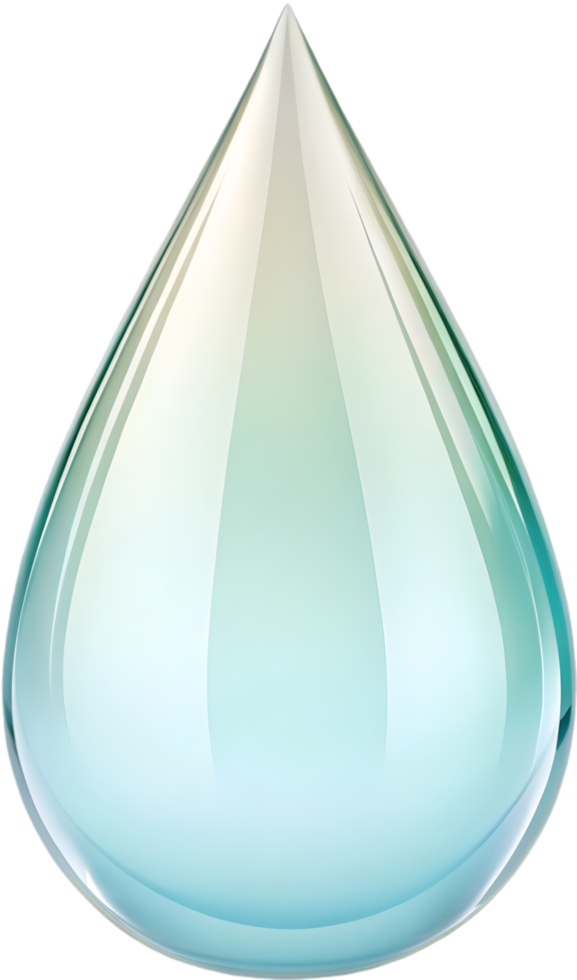 Beautiful Teardrop Clipart with Smooth and Colorful Gradient Transitions. . png