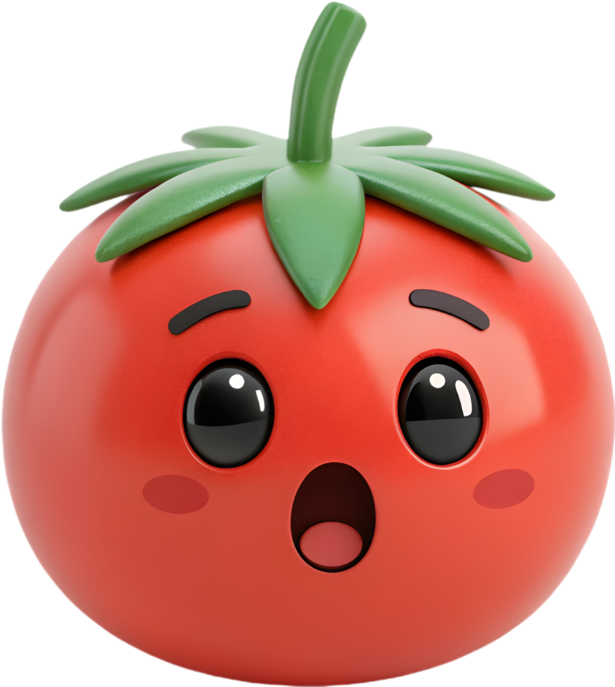 Over-expressive tomato emoji icon with playful emotional expression. . png