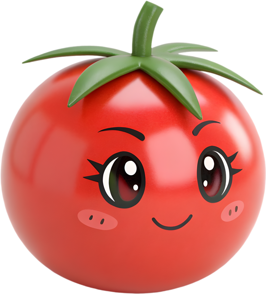 Intense emotion expressed in a vibrant tomato emoji clipart. . png