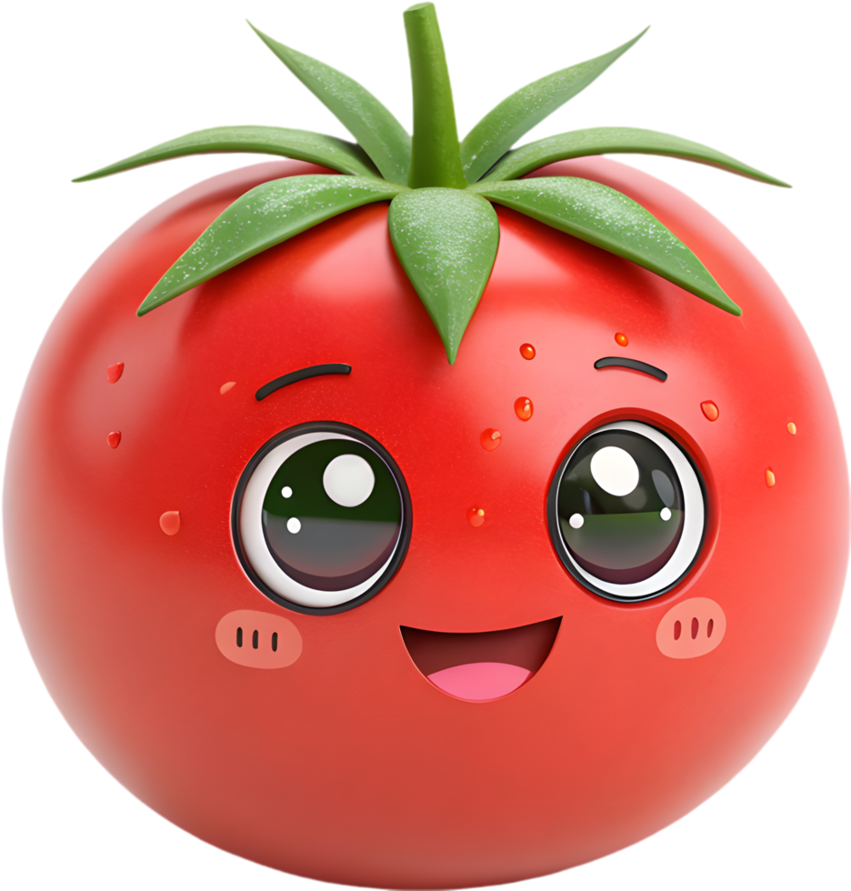 Over-expressive tomato emoji with a creative and vibrant design. . png