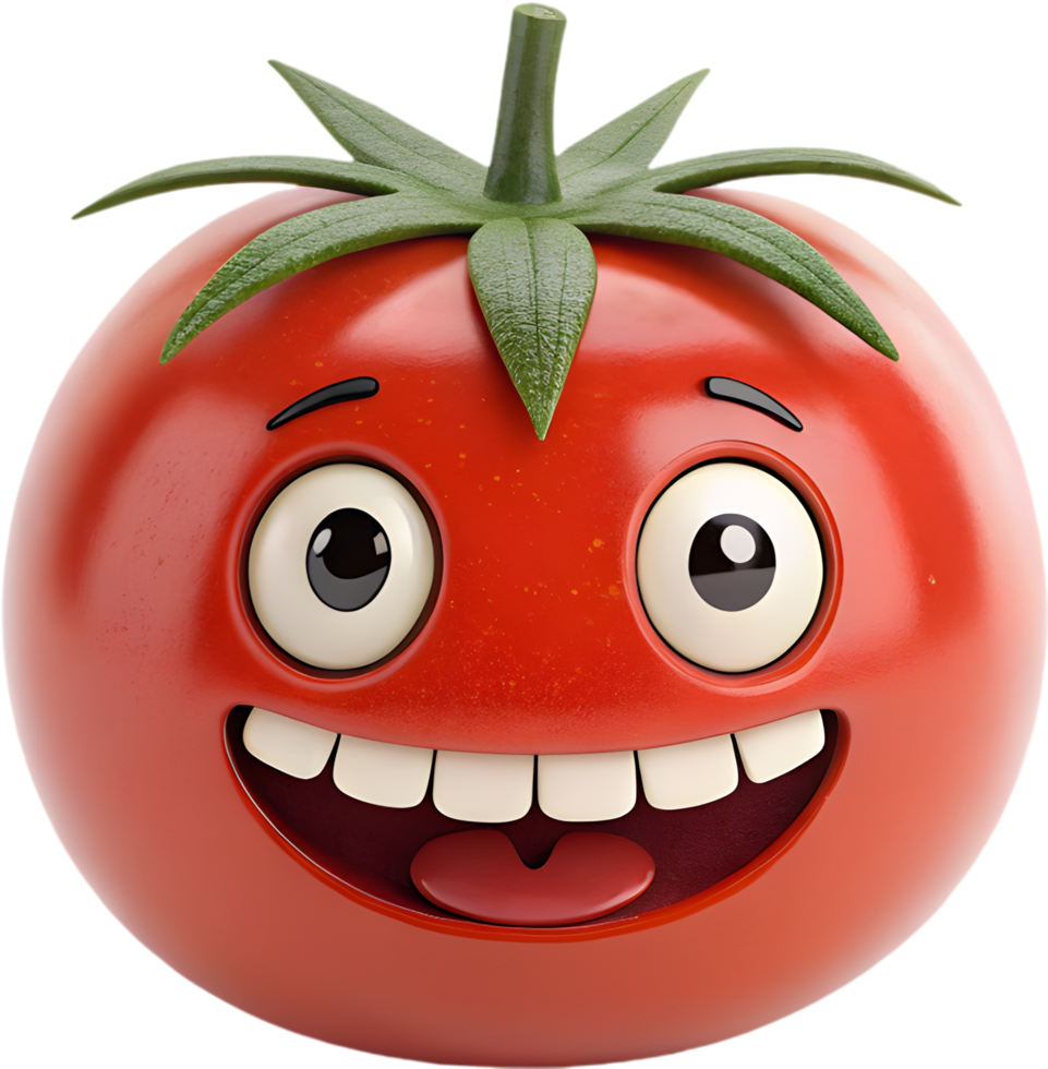 Over-expressive tomato emoji icon with intense emotion and vibrant design. . png