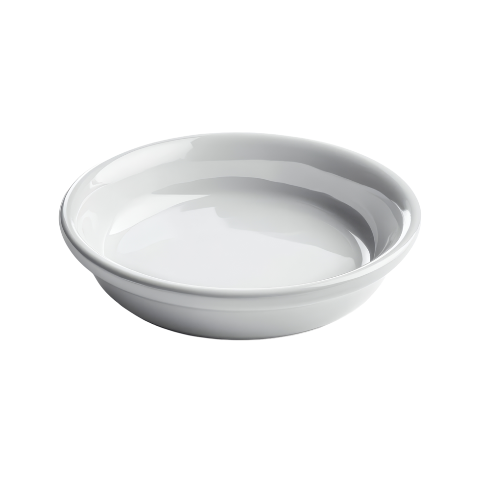 Small empty ceramic serving dish ready for food presentation on a table at mealtime, Empty Empty small ceramic serving dish for food isolated on transparent background png