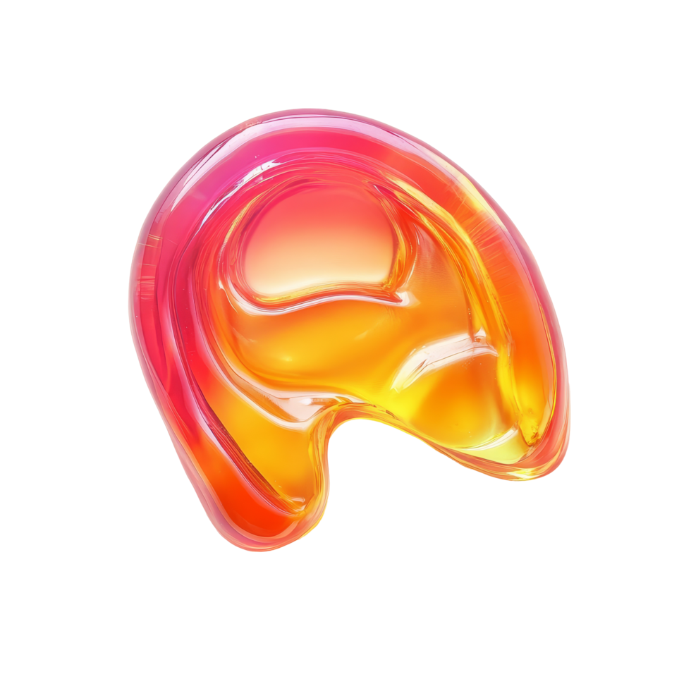 Jelly ear on a transparent background showcasing vibrant colors and unique gelatinous texture, Jelly ear isolated on transparent background png