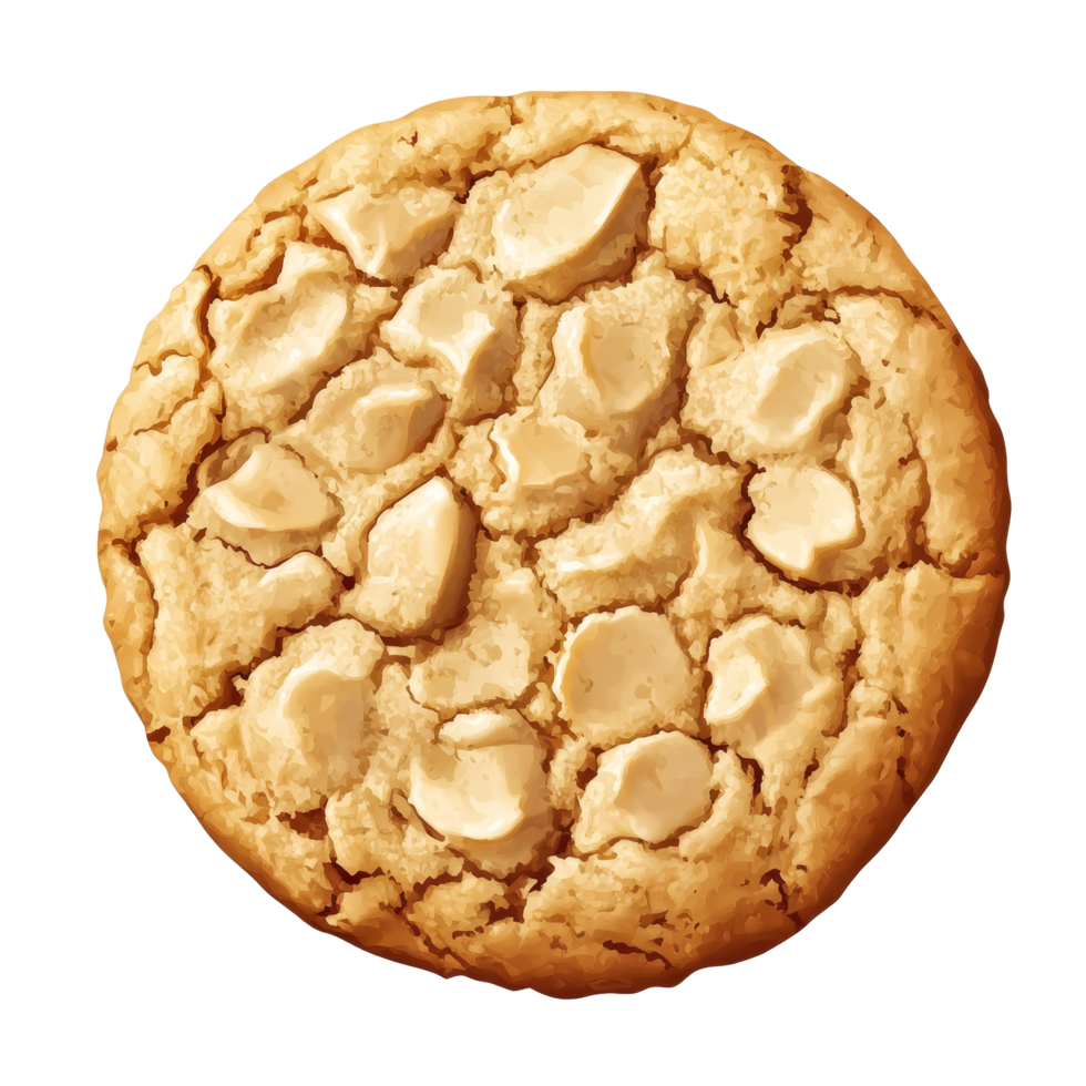 Delicious cookie featuring rich textures and soft edges on a transparent background ready for any culinary creation, Delicious cookie on transparent backgroung png