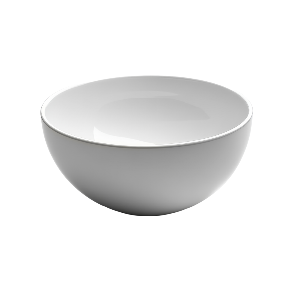 Elegant transparent bowl on a minimalist transparent background showcasing simple design and form, Beautiful transparent bowl on transparent background png