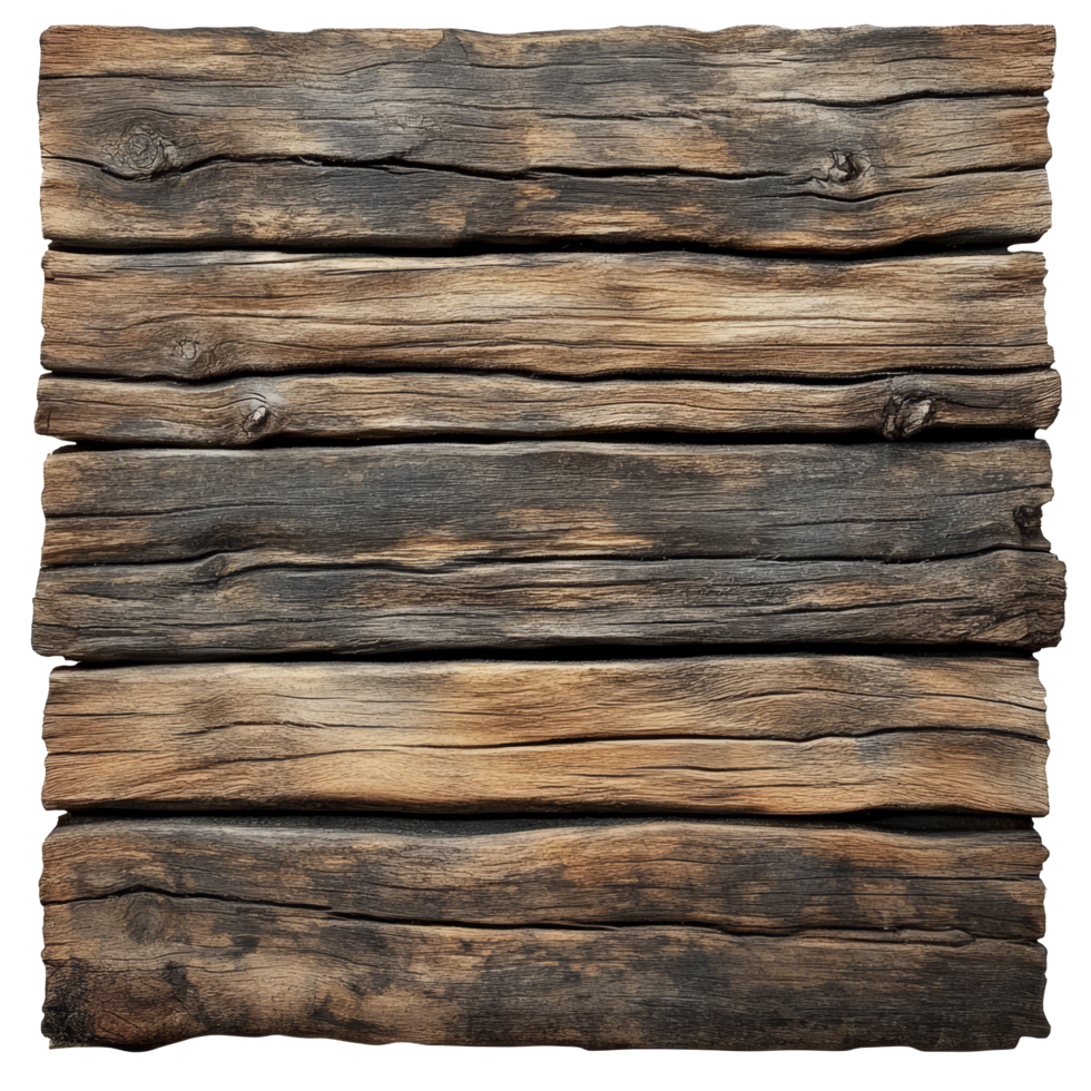 Old wood plank texture background with rustic appeal isolated on a transparent surface for versatile design applications, Old wood plank texture background isolated on transparent background png