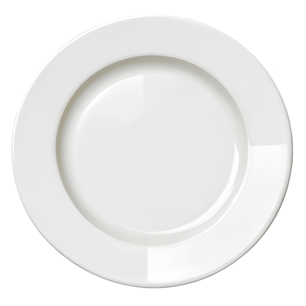 Elegant transparent plate set against a transparent background, ideal for culinary presentations and dining setups, transparent plate on transparnt png
