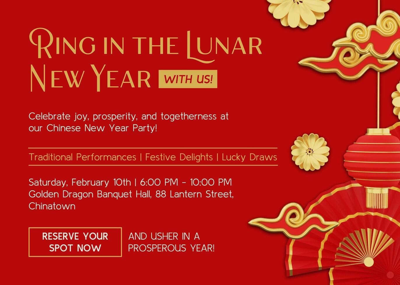 Chinese New Year Party template