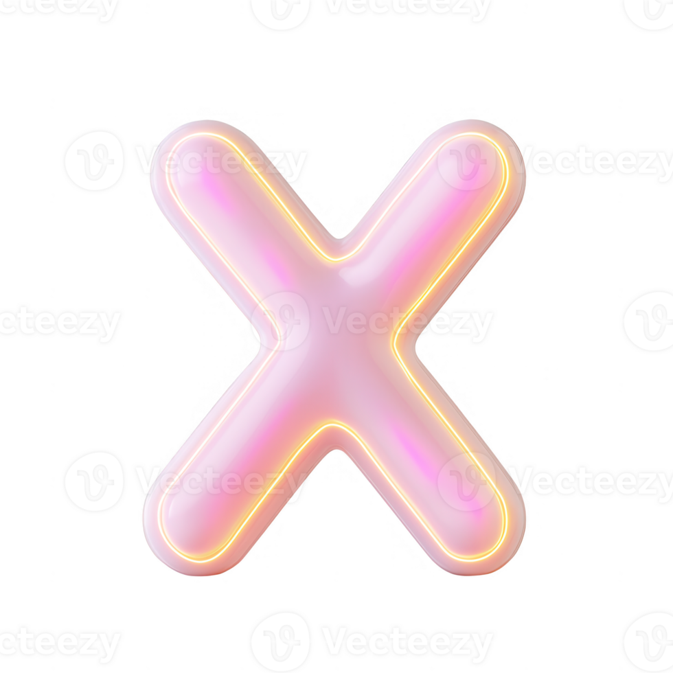 A stylish, glowing pink cross symbol perfect for design projects and digital assets. png