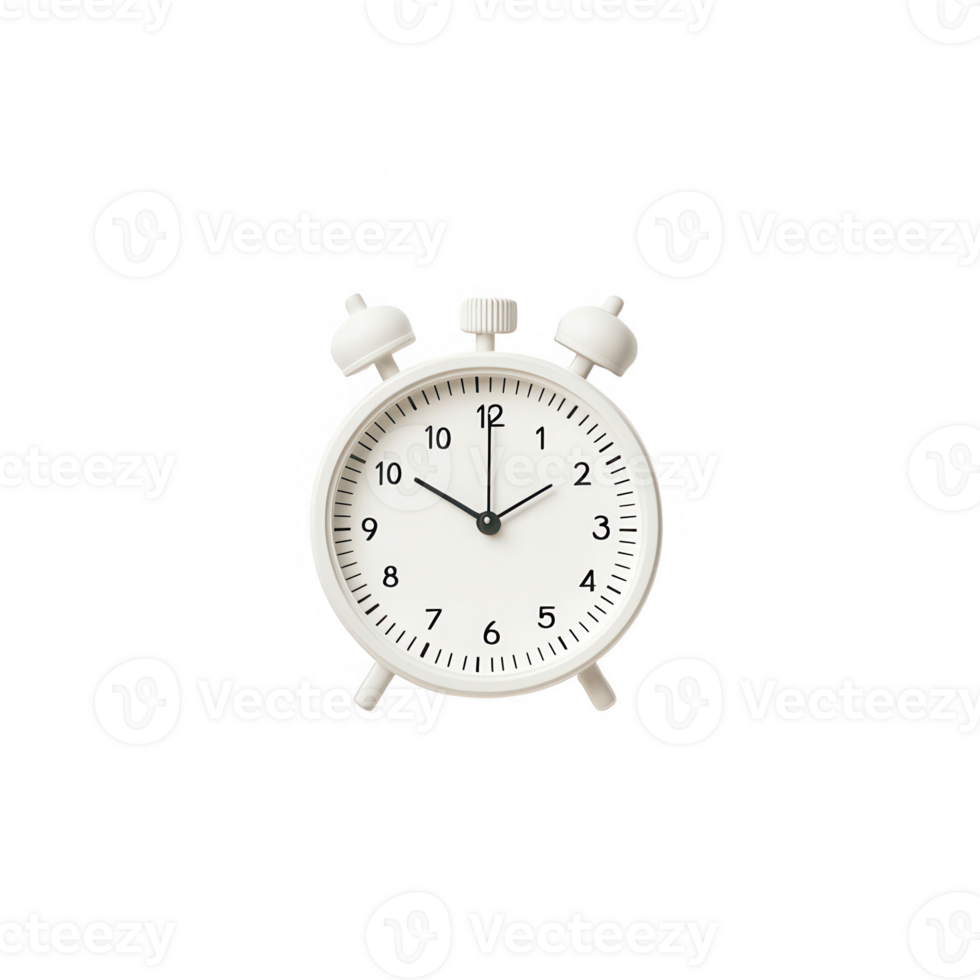 Minimalist alarm clock showing time, perfect for daily routines and productivity. png