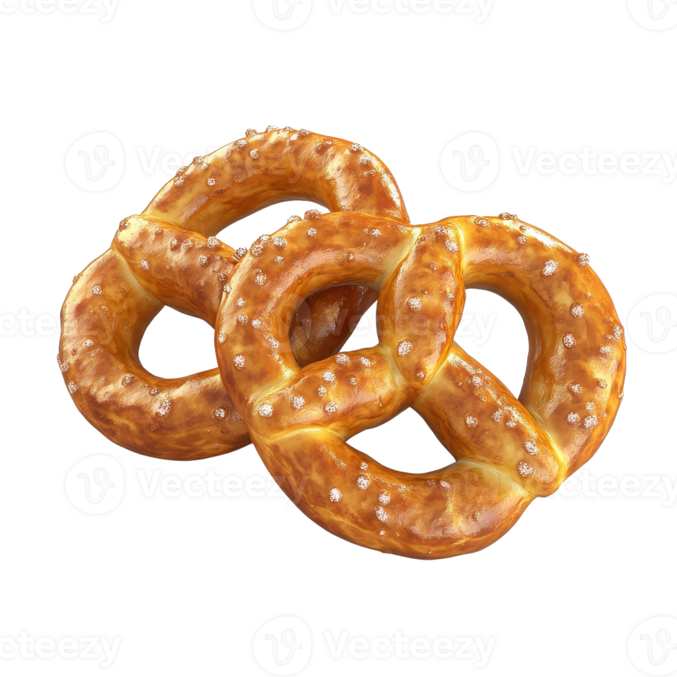 Delicious soft pretzels with a golden brown crust and coarse salt topping. png