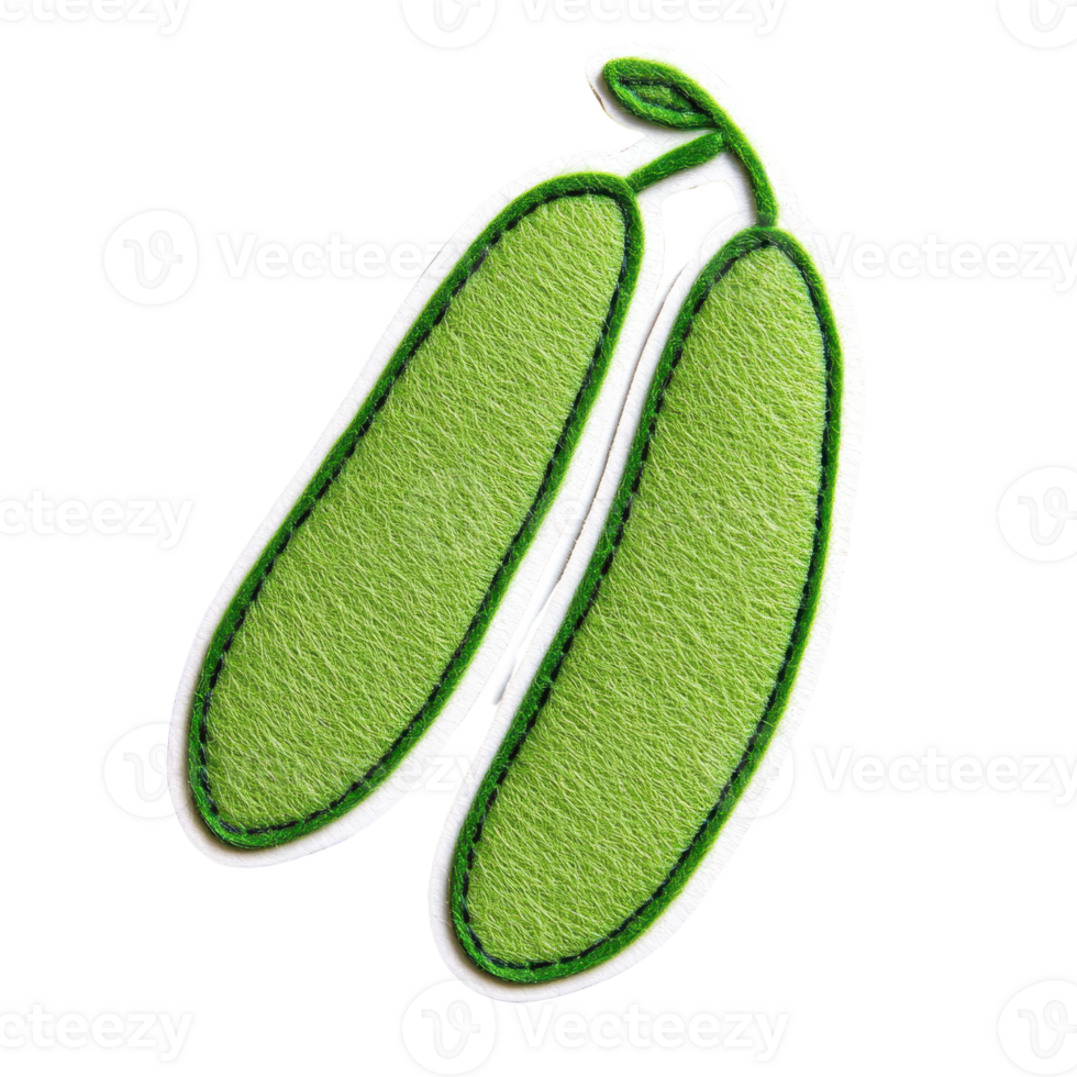 Fresh green pod with a vibrant texture, perfect for nature-themed designs. png