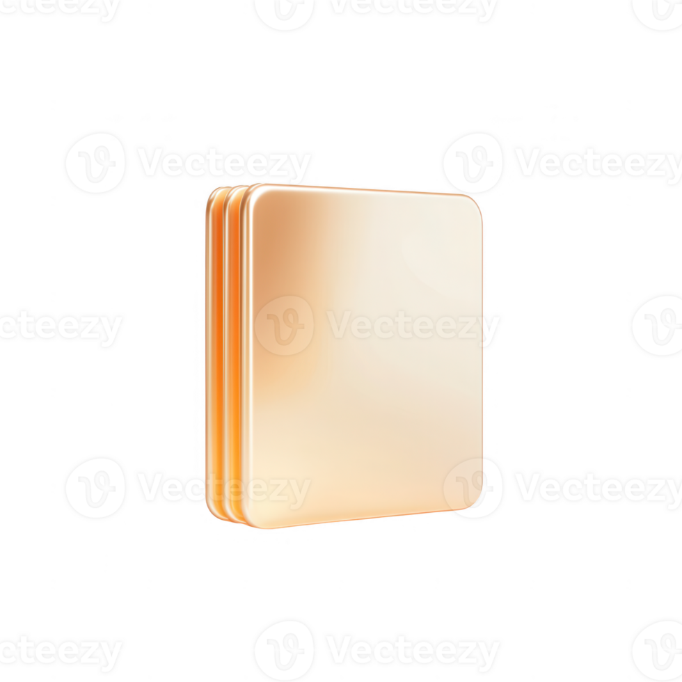 Stylish, reflective square graphic element for modern design applications. png