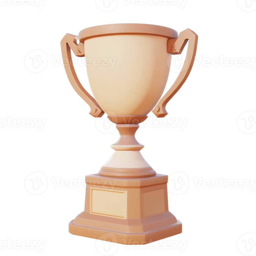 A beautiful trophy symbolizing achievement and victory in competitions. png