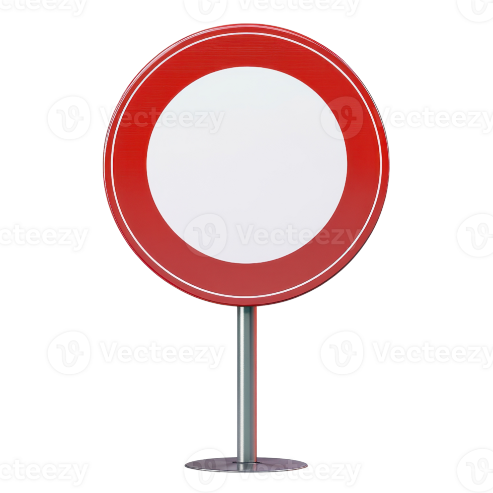 A blank traffic sign on a stand, ideal for adding custom signage or designs. png