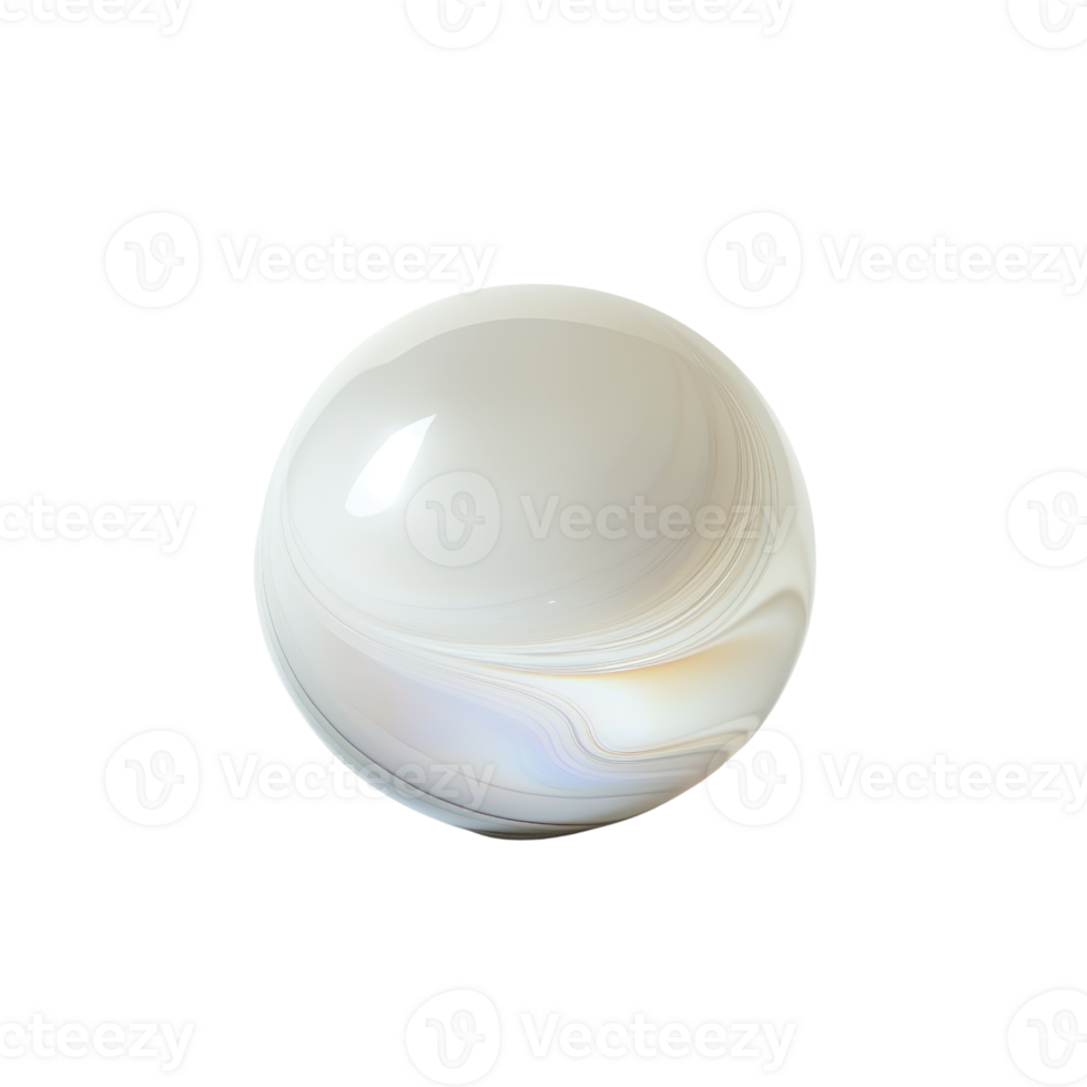 A smooth, iridescent orb with subtle swirls and a glossy finish. png