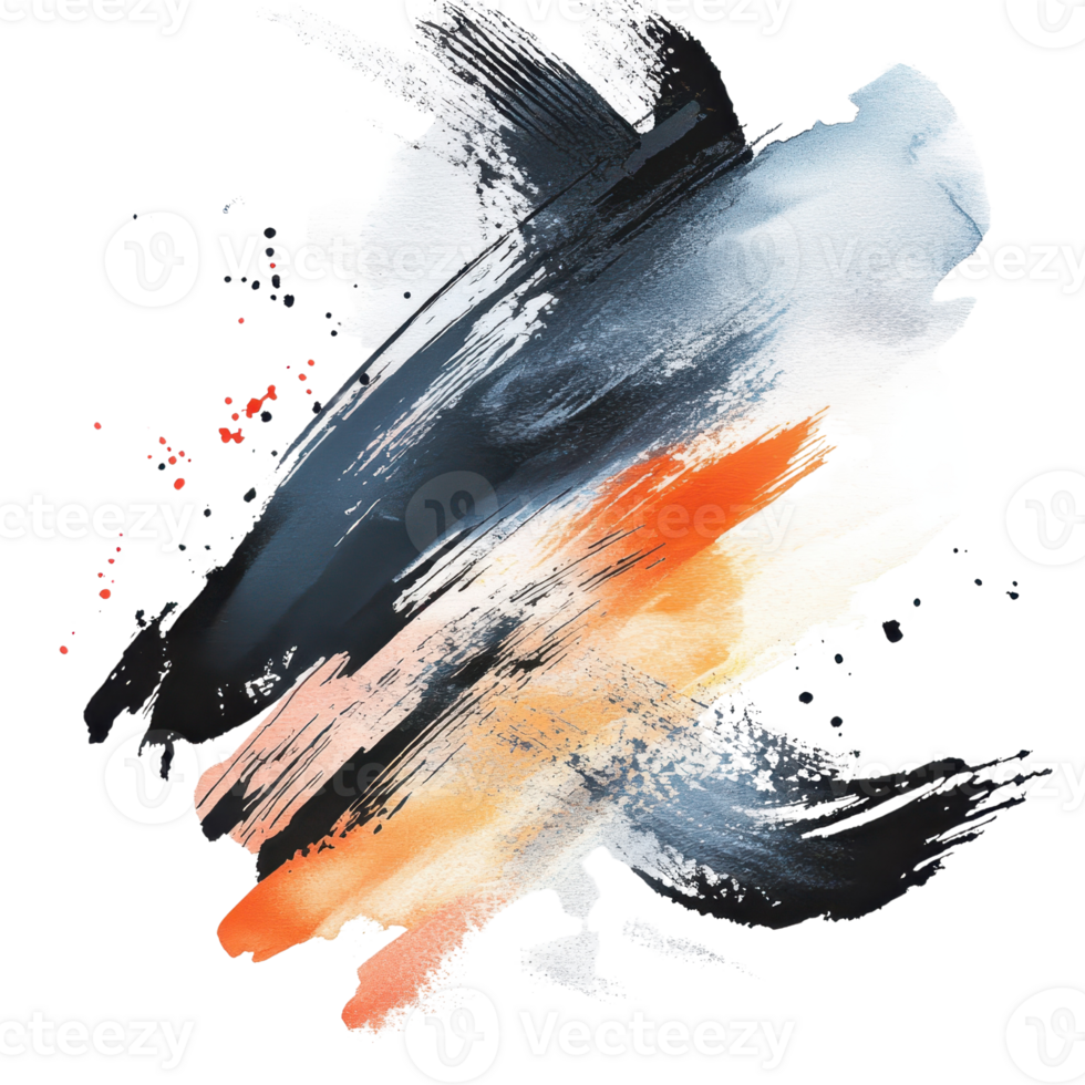 A vibrant abstract splash of colors blending art and emotion on canvas. png