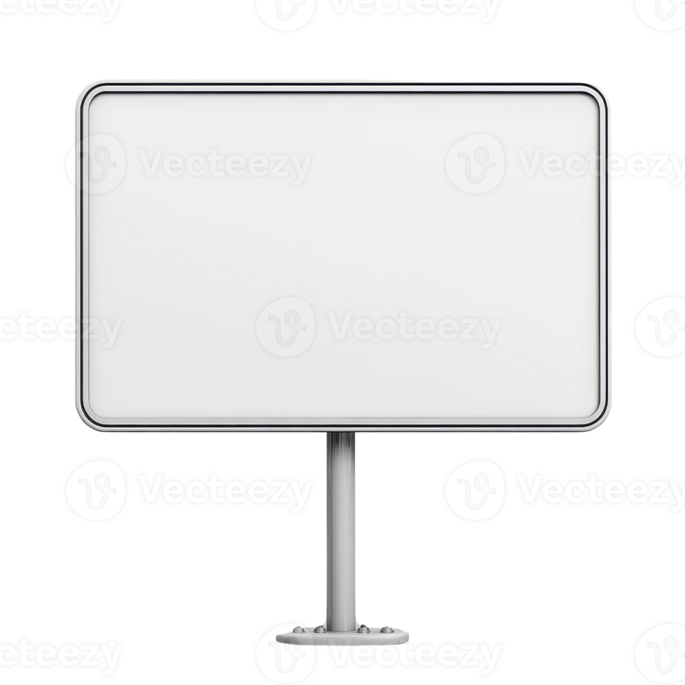 Blank billboard ready for advertisement or message display in urban setting. png