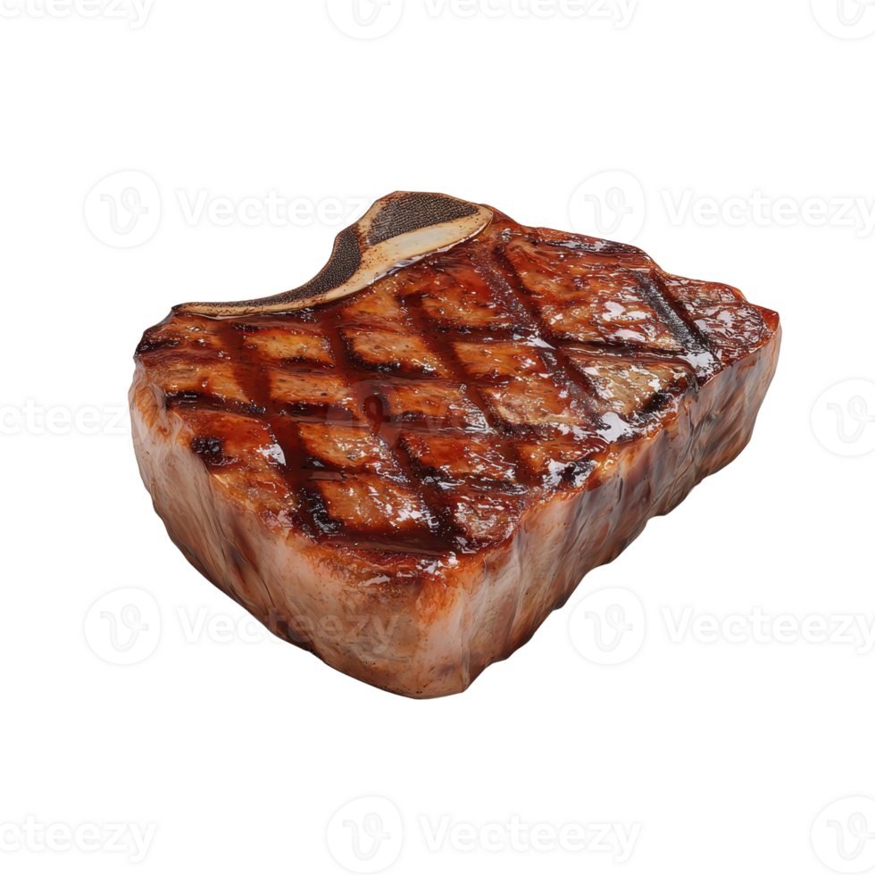 Delicious grilled steak with perfect sear and juicy texture, ready to be served. png