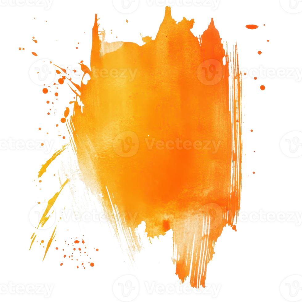 Vibrant orange splash design for creative and artistic projects. png