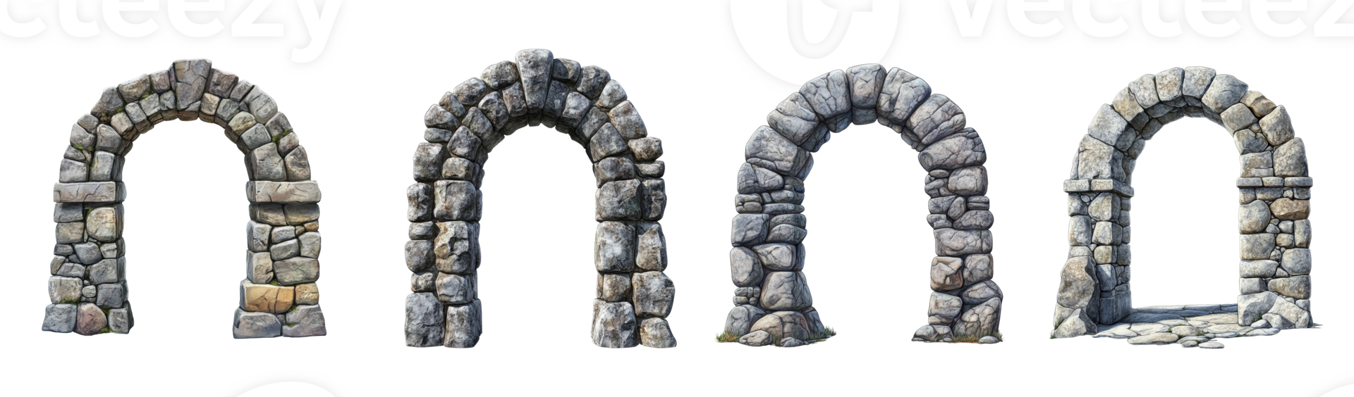 Stone Archway Variations Architectural Designs png