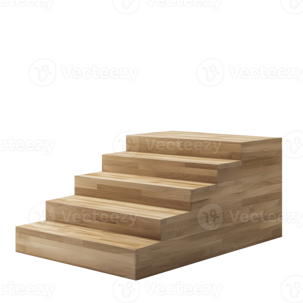 Wooden Steps Staircase Model Design Presentation png