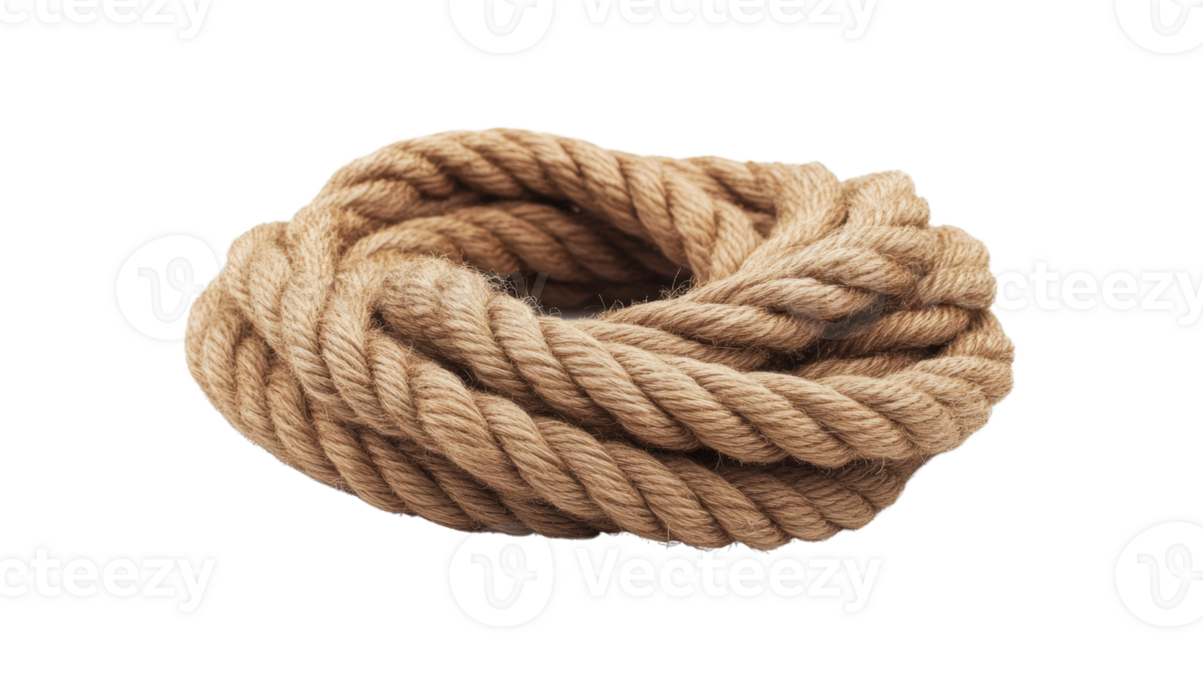 Coiled rope nautical thick fiber texture natural png