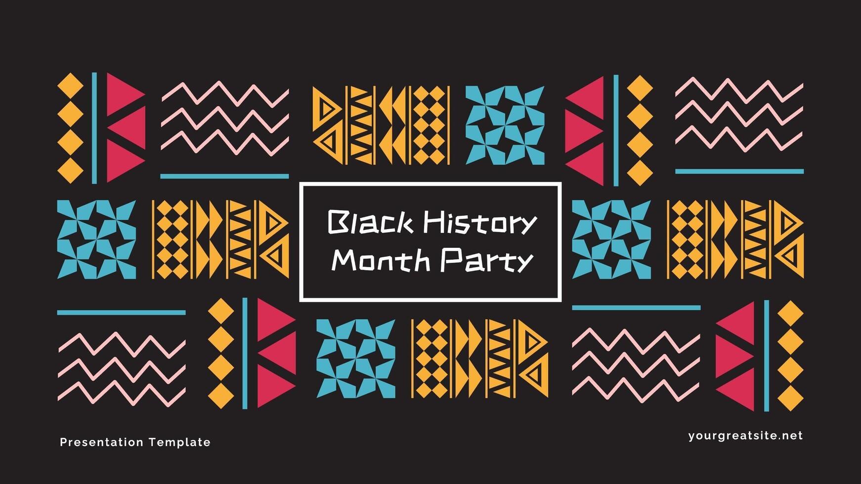 Black History Month Party Presentation Template