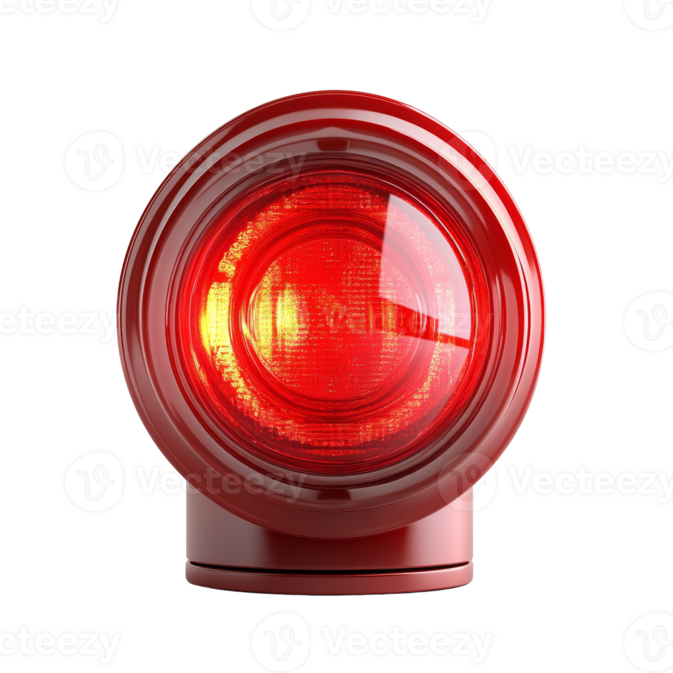 Red Circular Light Fixture Glowing Brightly png